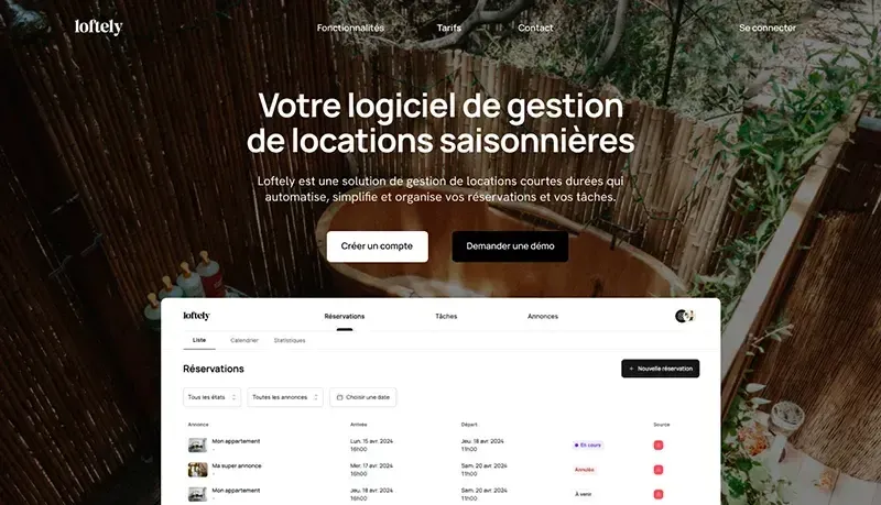 Loftely homepage